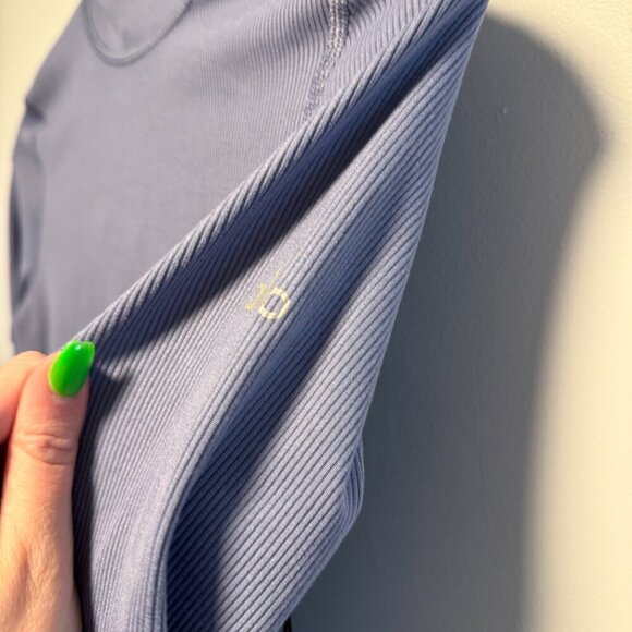 Alo Yoga Alosoft Frontrunner Long Sleeve Small Infinity Blue NWT - Picture 6 of 8